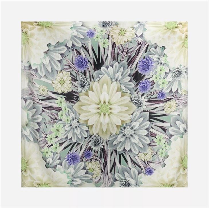 Print Merino Wool Pashmina Shawls