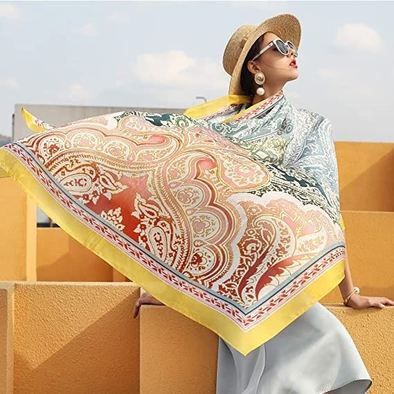  Women Silk Scarf 230cm