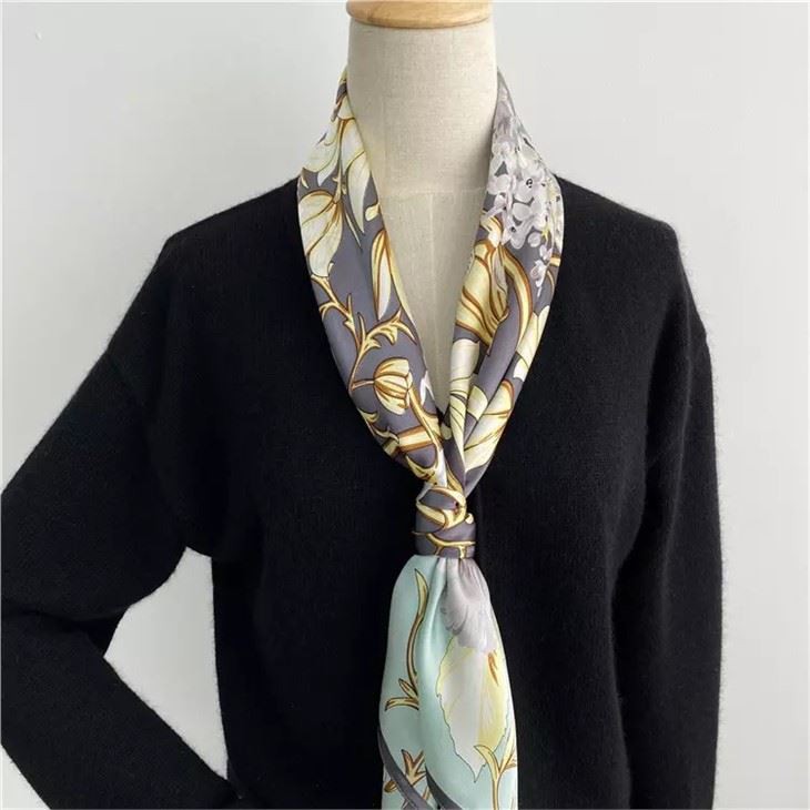Pure Satin 100% Silk Scarf Square Scarf suppliers