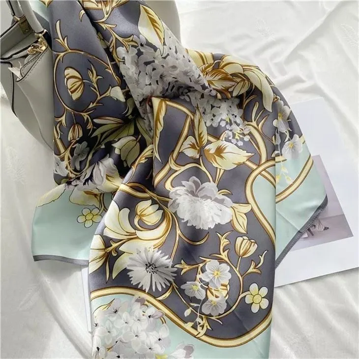 Pure Satin 100% Silk Scarf Square Scarf Manufacturers