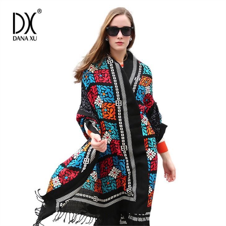 Pure Wool Shawls Wraps With Logo