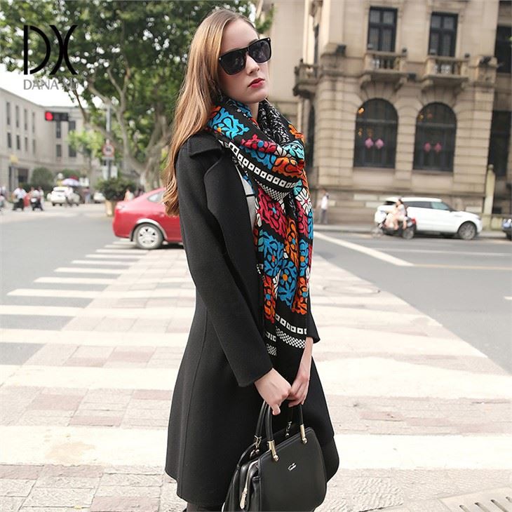 Pure Wool Shawls Wraps With Logo Manufacturers