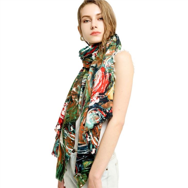  Printed Square Scarf