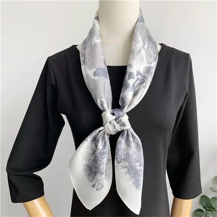 Satin Square Scarf Digital Printing factory