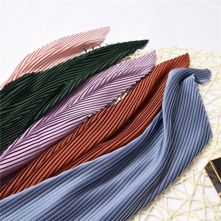 Silk Neck Scarf Wrinkle Scarves