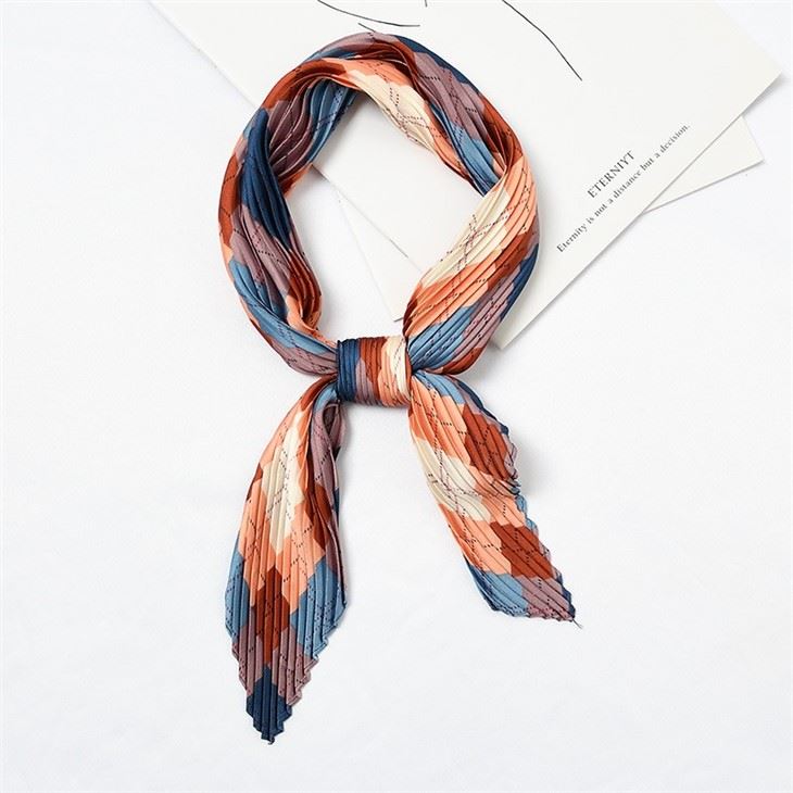 Silk Neck Scarf Wrinkle Scarves factory