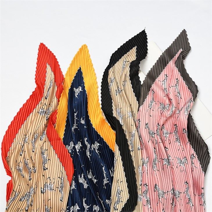 china Silk Neck Scarf Wrinkle Scarves