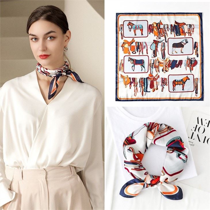 Silk Satin Edge Scarves suppliers