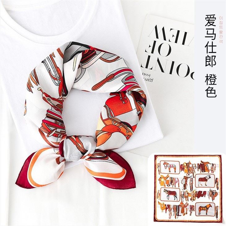 Silk Satin Edge Scarves for sale