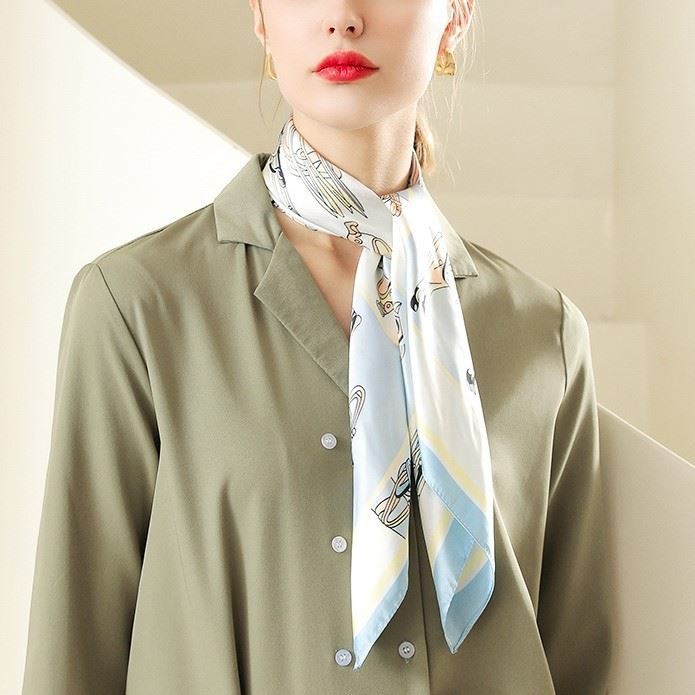 china Silk Satin Edge Scarves