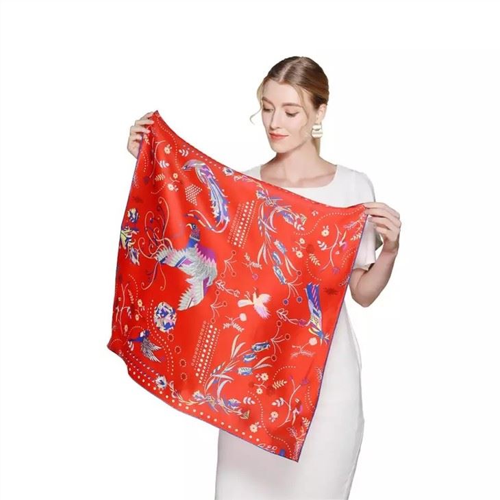 Silk Square Scarf For Women Stylish suppliers