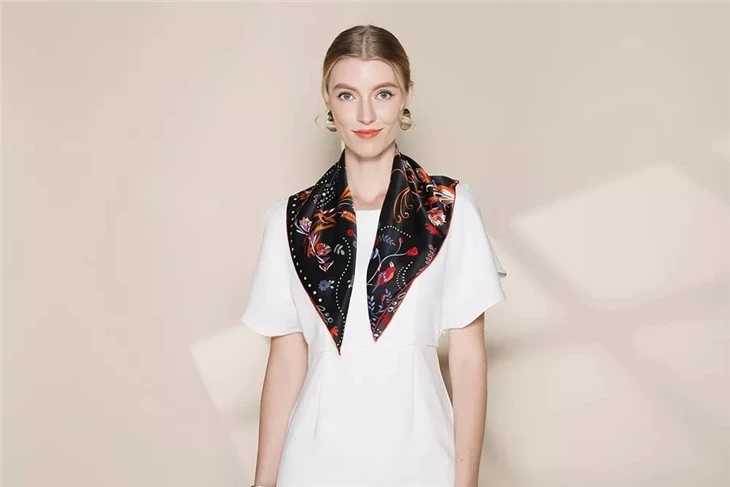 Silk Square Scarf For Women Stylish  Manufacturers
