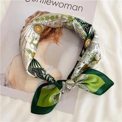 100% Mulberry Silk Square Satin Scarf