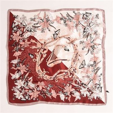 Vintage Silk Neckerchief For Women