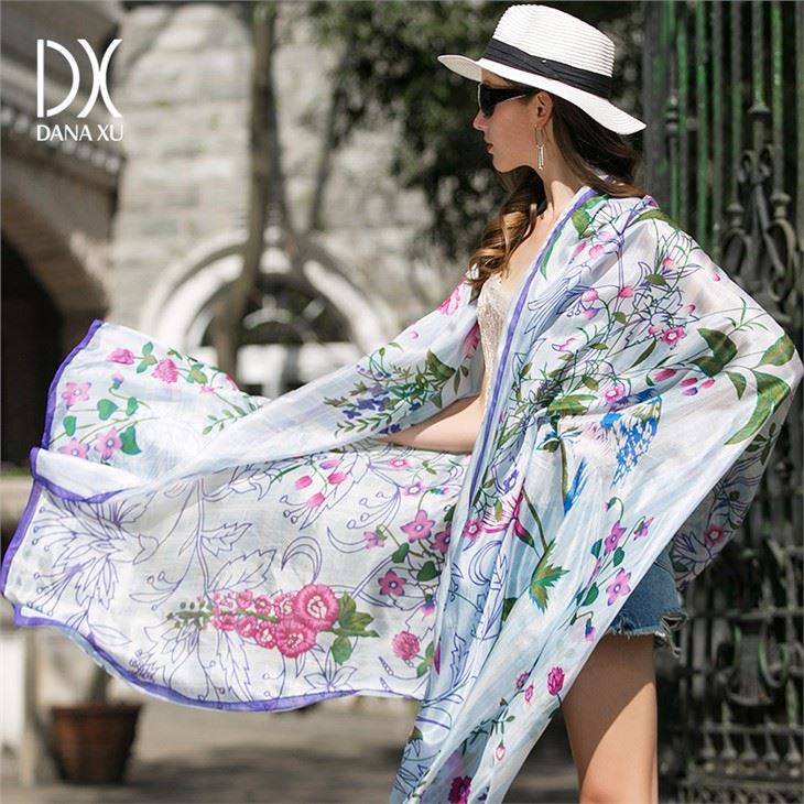 Unique Designs Pure Silk Shawl Wrap For Women suppliers