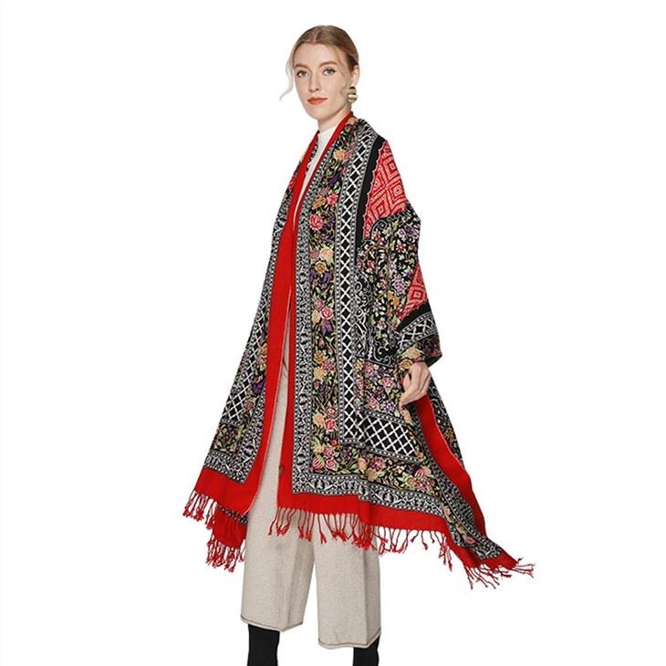 Customized Vintage Cashmere Modal Pashmina Shawl