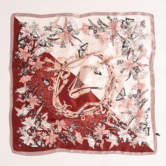 Vintage Silk Neckerchief For Women