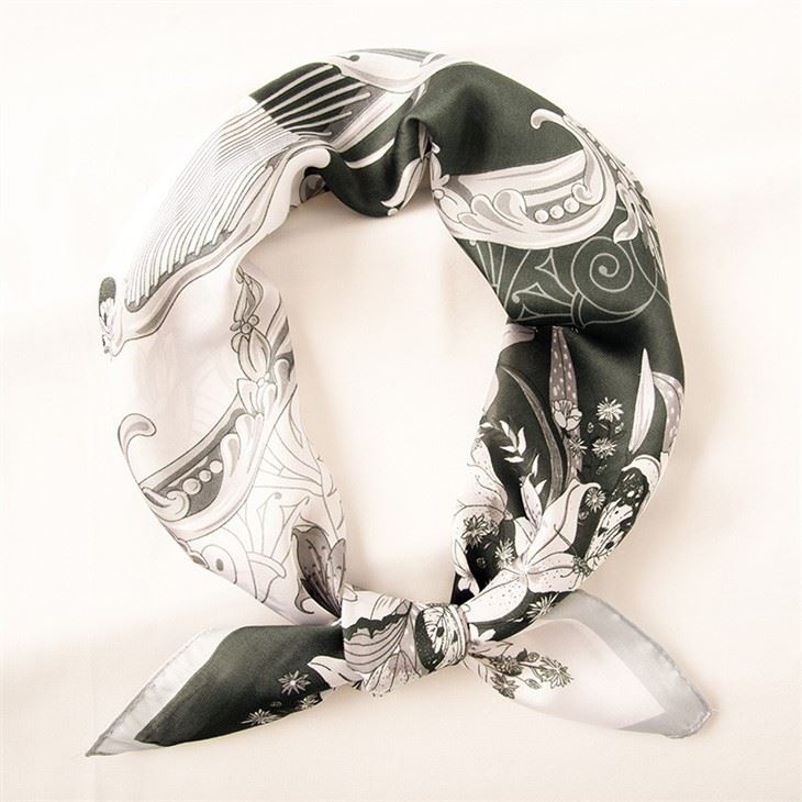 Vintage Silk Neckerchief 