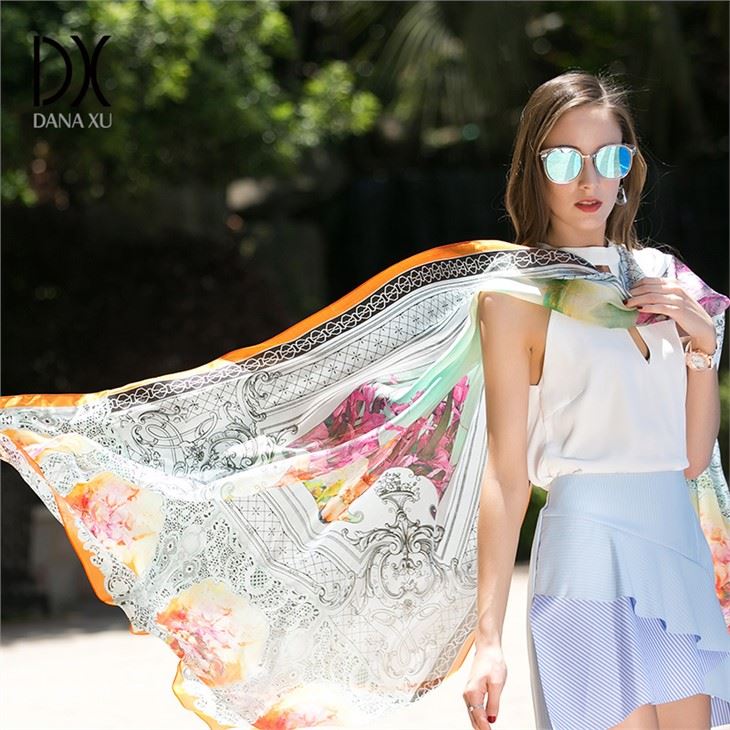 White Pure Silk Shawl Wrap factory