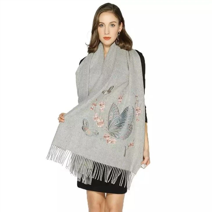 Winter Scarf Embroidered Shawl Ponchos For Women