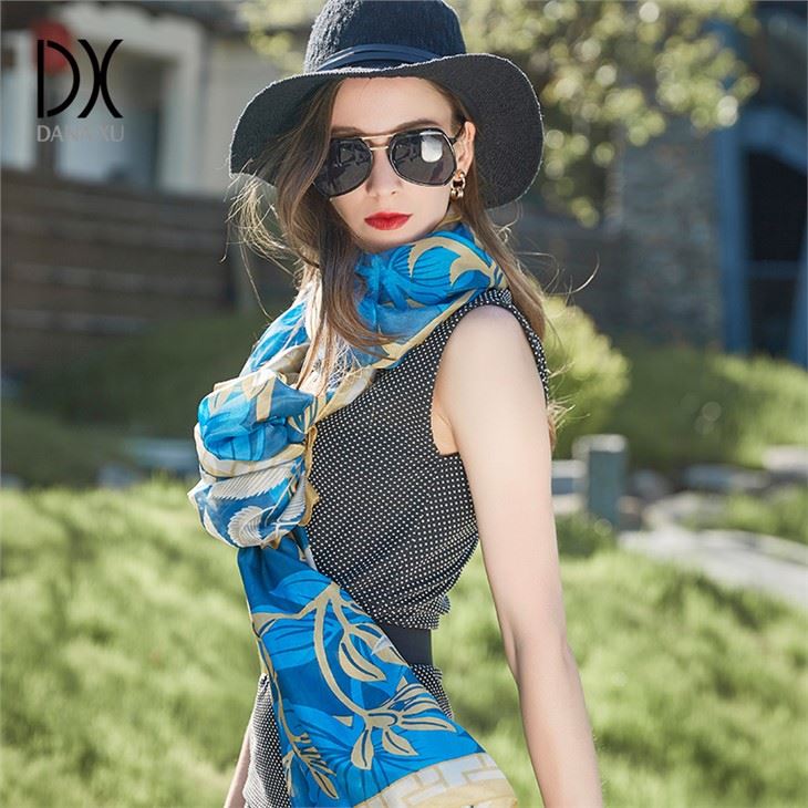  Print Silk Scarf
