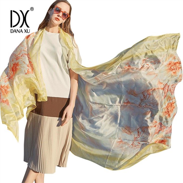 Women's Lightweight Fashion Scarf Silk Shawl