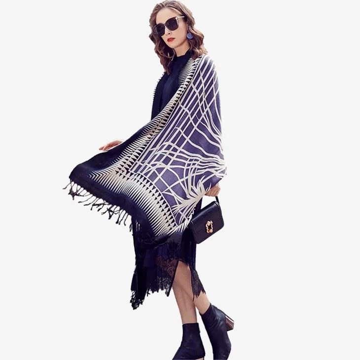 Women's Shawl Unique Flower Customizable