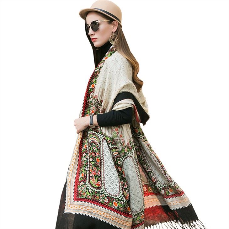 Wool Scarf Wrap Dupatta Hijabs Muslim