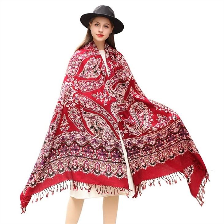 Woven Cashmere Wool Shawl
