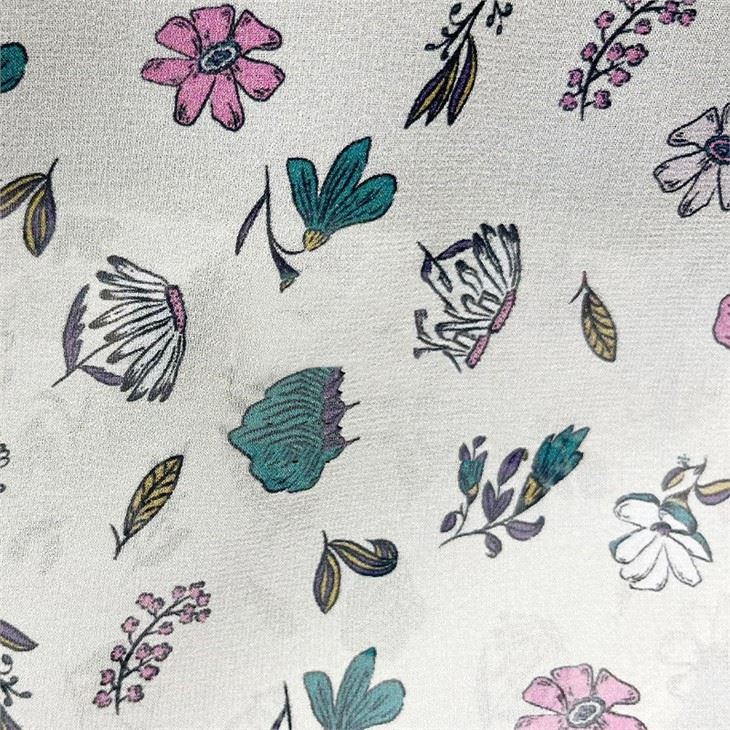 10MM 100% Mulberry Georgette Silk Width 140cm Silk Printing Fabric