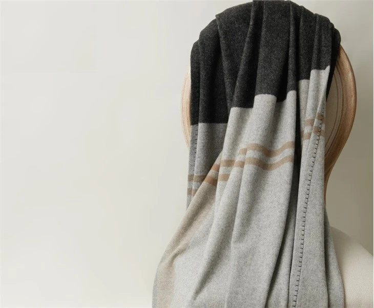 Thickened Warm Wool Blanket Winter Household Jacquard Wool Shawl