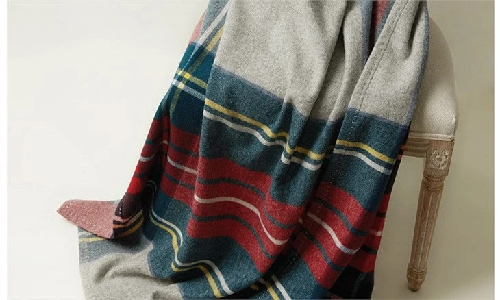 Thickened Warm Wool Blanket Winter Household Jacquard Wool Shawl